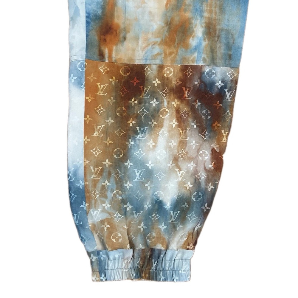 Authentic Louis Vuitton Tie Dye Silk Pants Men's Size 42 Pockets Made in Italy - Picture 6 of 16